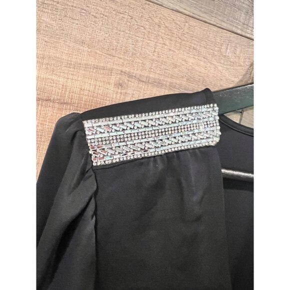 Ramy Brook Foxy Embellished Ruched Minidress Size 4 - Picture 6 of 12